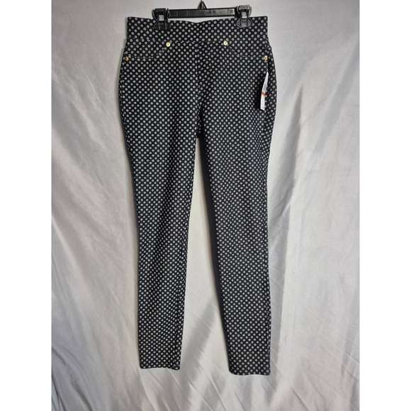 Michael Kors Basics Women's Black Polka Dot Print Skinny Pants Size S - Picture 1 of 3